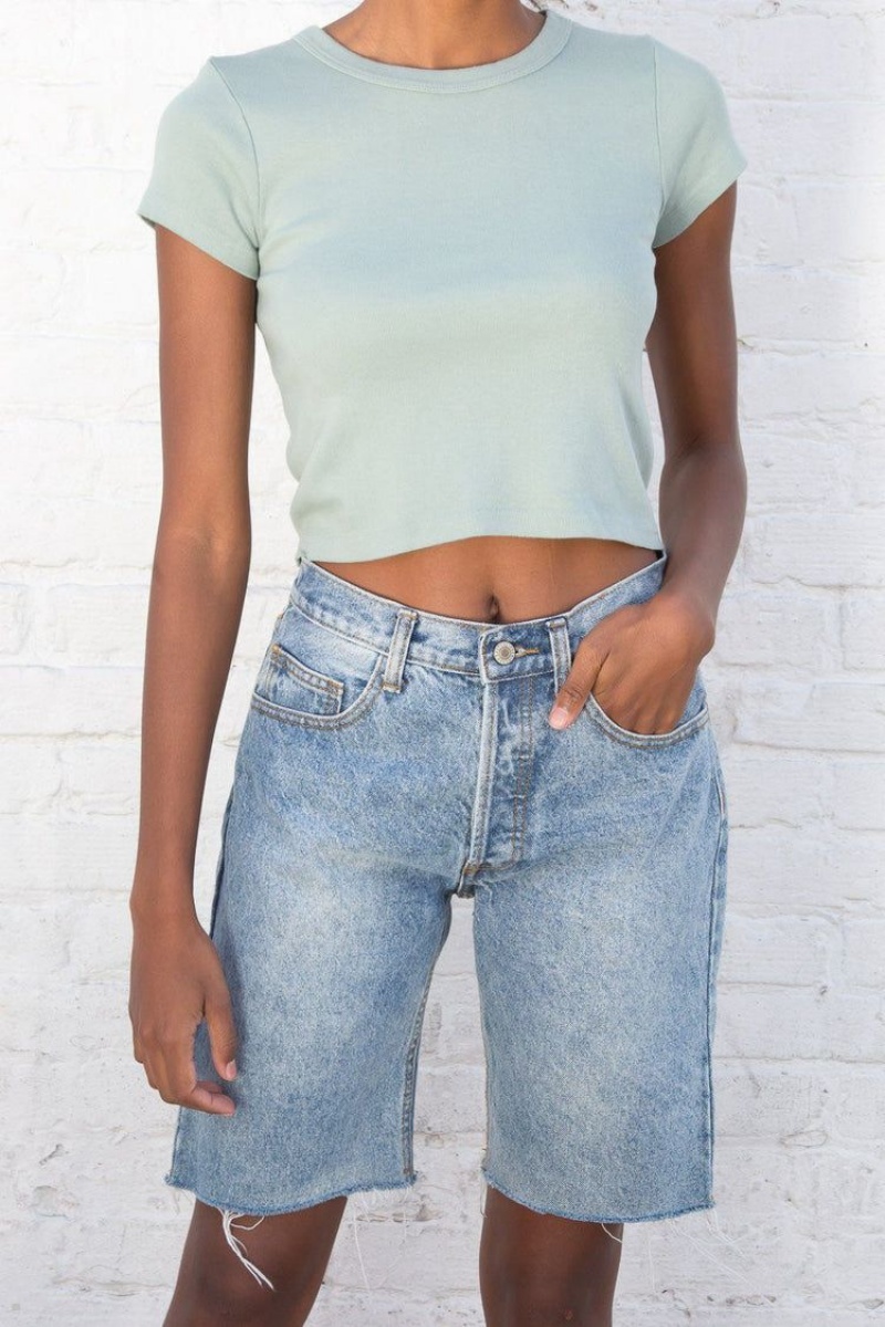 Hauts Brandy Melville Ashlyn Turquoise | JDP-10413438